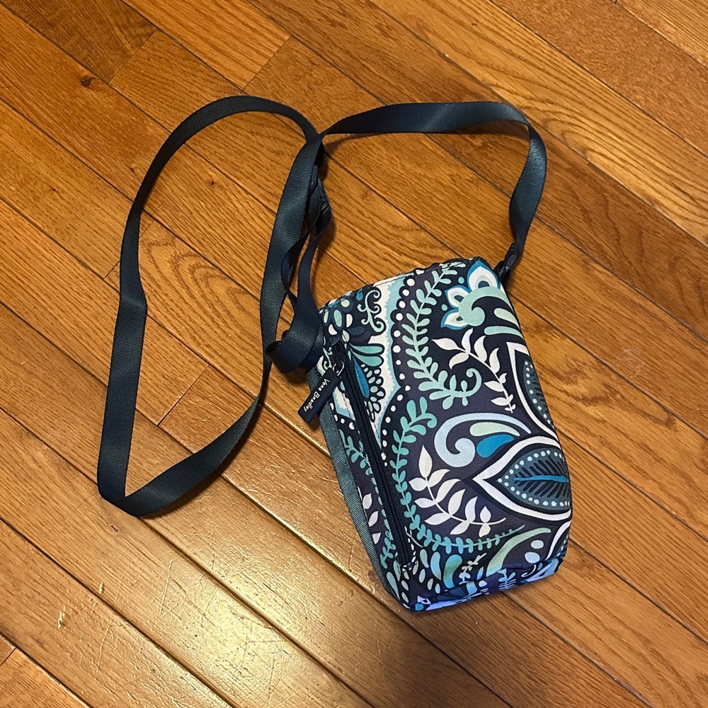 Vera Bradley Teal and Black Floral Bag